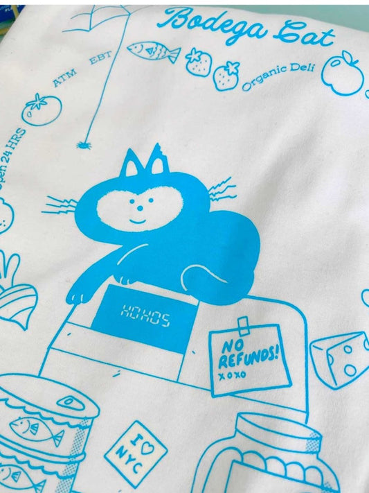 "Bodega Cat" T-shirt. Design by HO HOS HOLE IN THE WALL (BK/NYC)