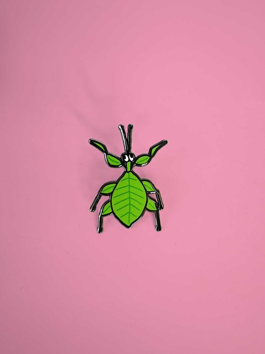 "Leaf Bug" Enamel pin, by HO HOS HOLE IN THE WALL (NYC)